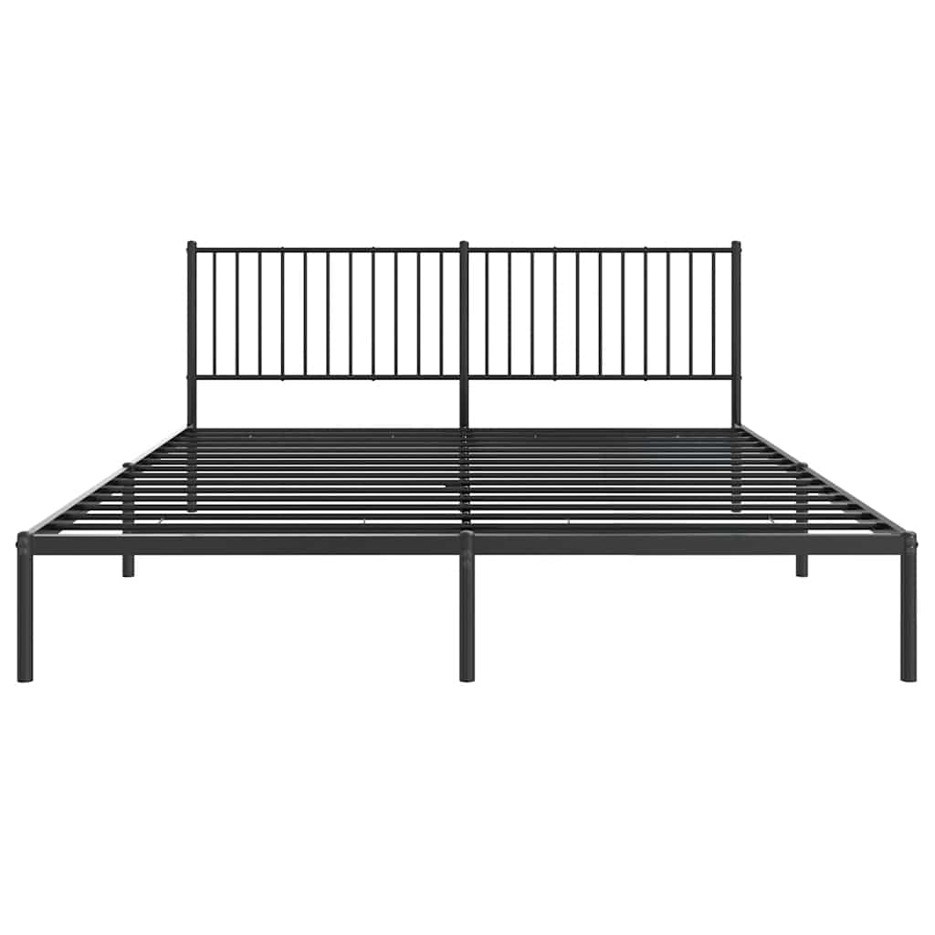 Bettgestell Metall Schwarz 75x190 cm