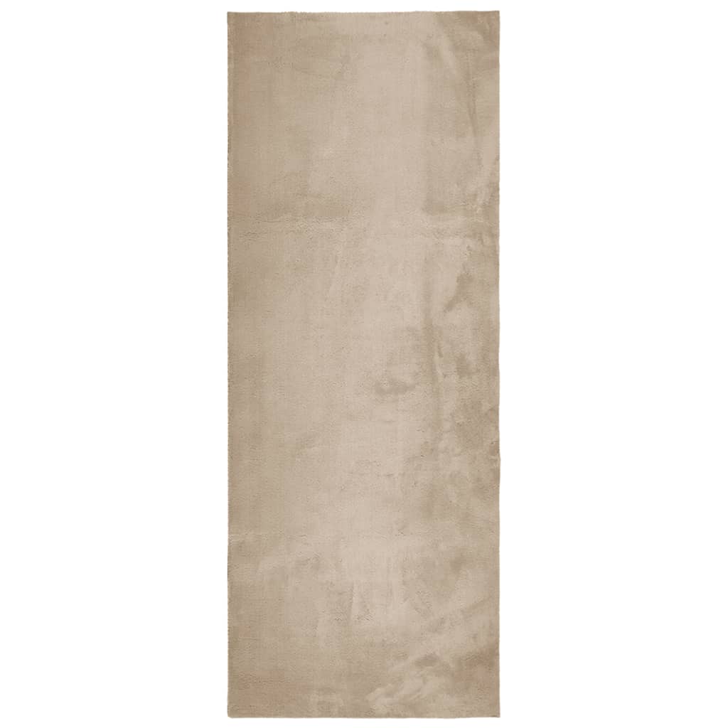 Teppich HUARTE Kurzflor Weich und Waschbar Anthrazit 60x110 cm