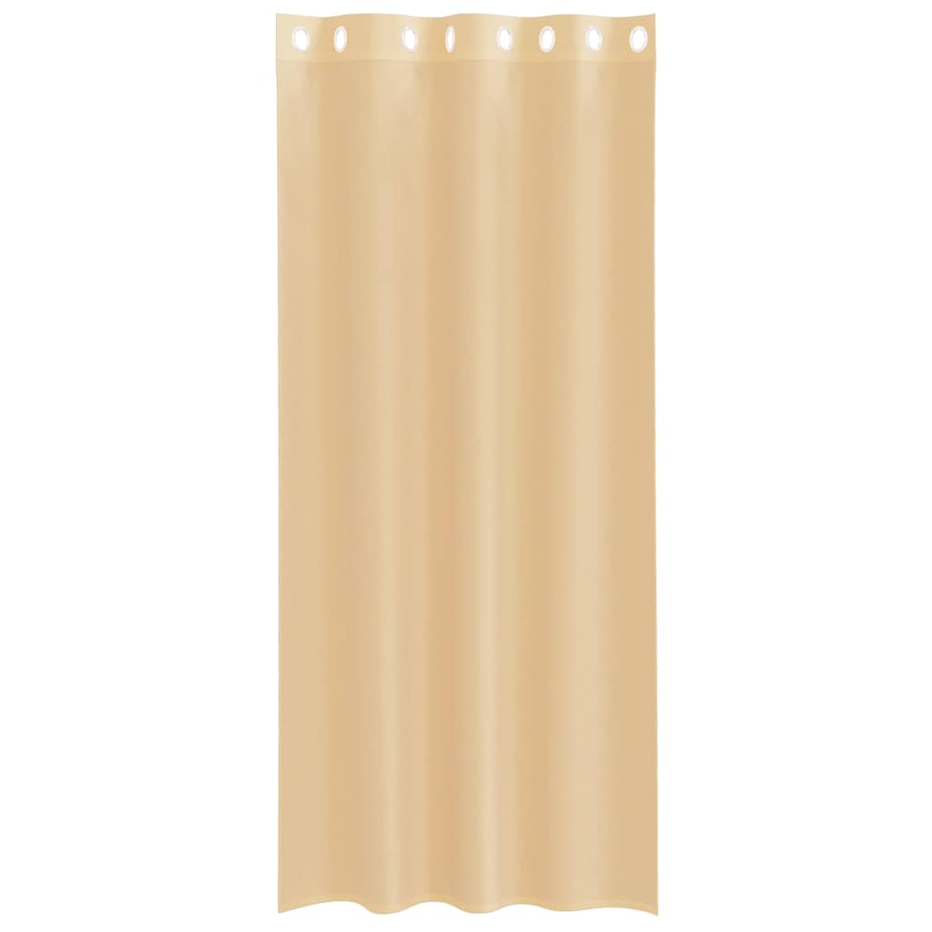 Voile Vorhänge mit Ösen 2 Stk. Apfelgrün 140x140 cm