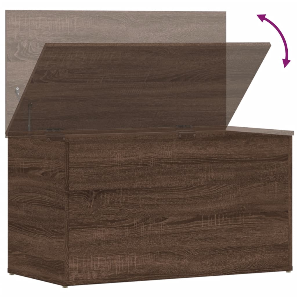 Aufbewahrungstruhe Weiß 84x42x46 cm Holzwerkstoff