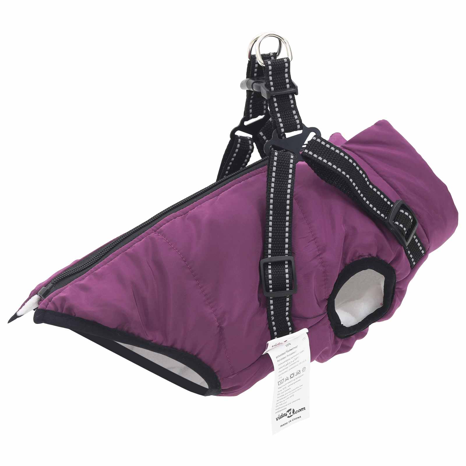 Hundemantel Rot L24 Fleece und Polyester