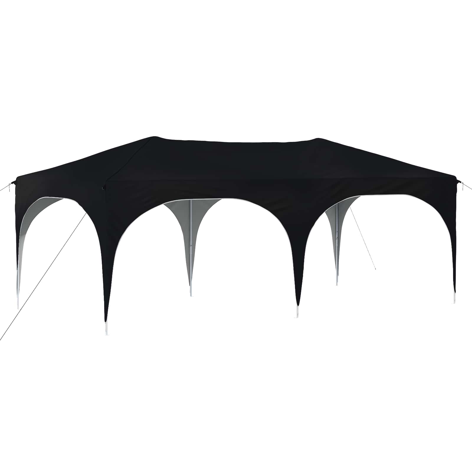 Pop-up Partyzelt 575 x 288 x 245 cm Creme Oxford-Stoff