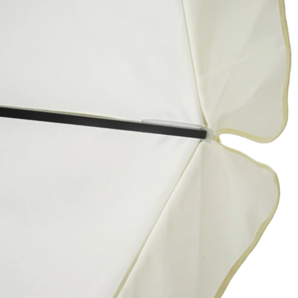 Sonnenschirm Weiß Aluminium 500 cm