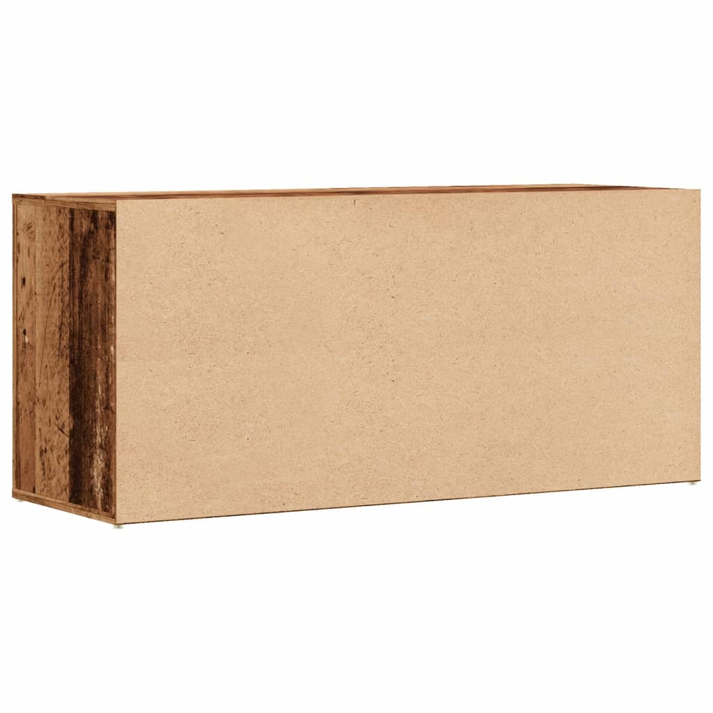 Schuhregal Weiß 100x35x45 cm Holzwerkstoff