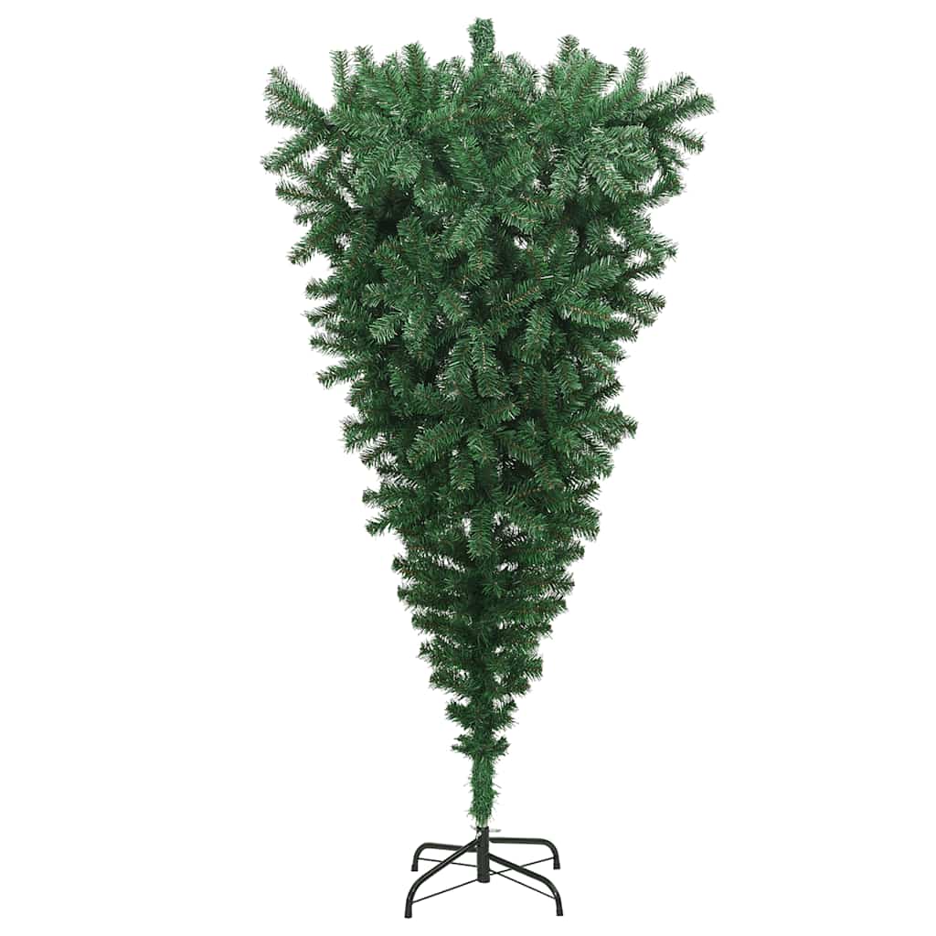 Künstlicher Weihnachtsbaum mit Ständer Umgekehrt Grün 120 cm