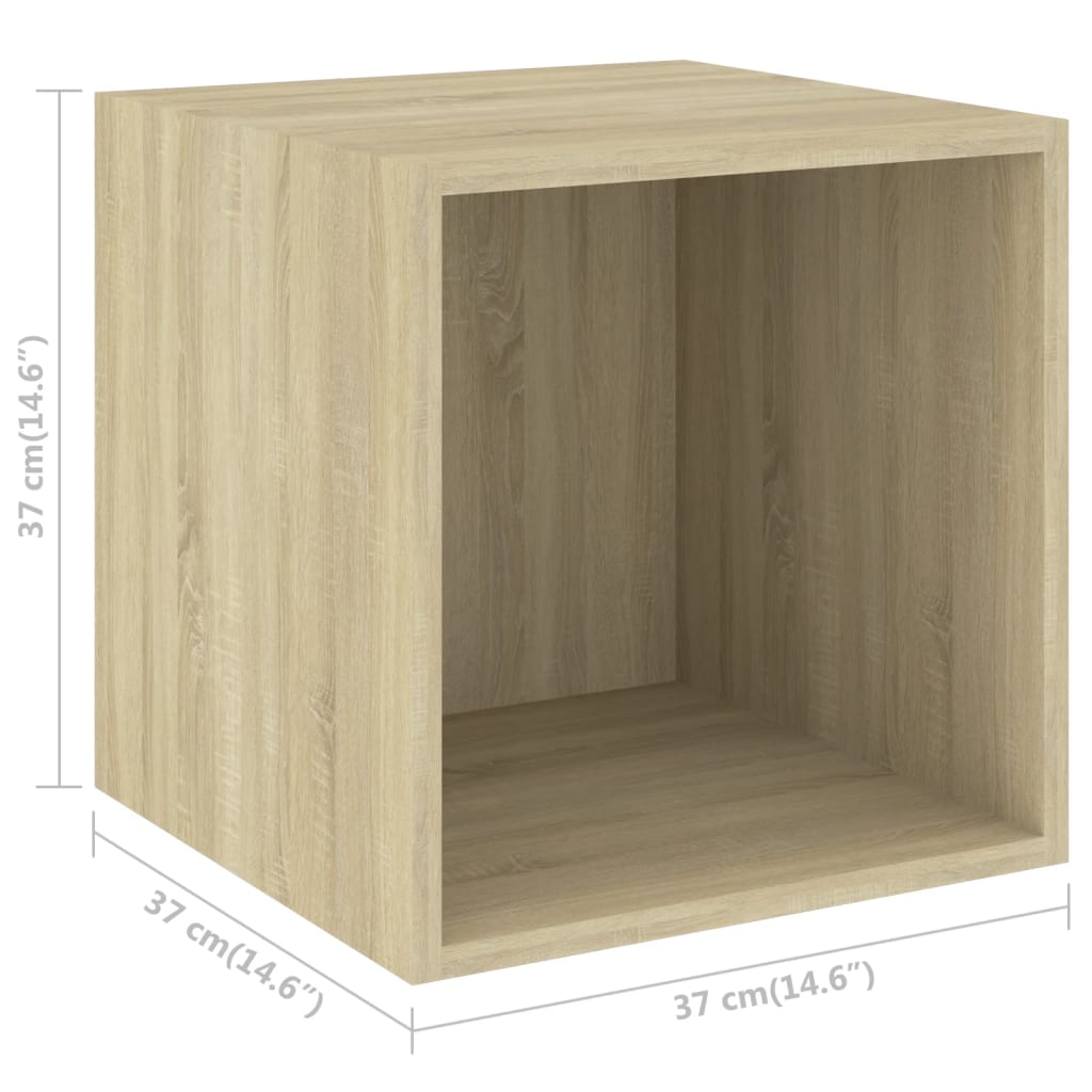 4-tlg. TV-Schrank-Set Weiß Holzwerkstoff