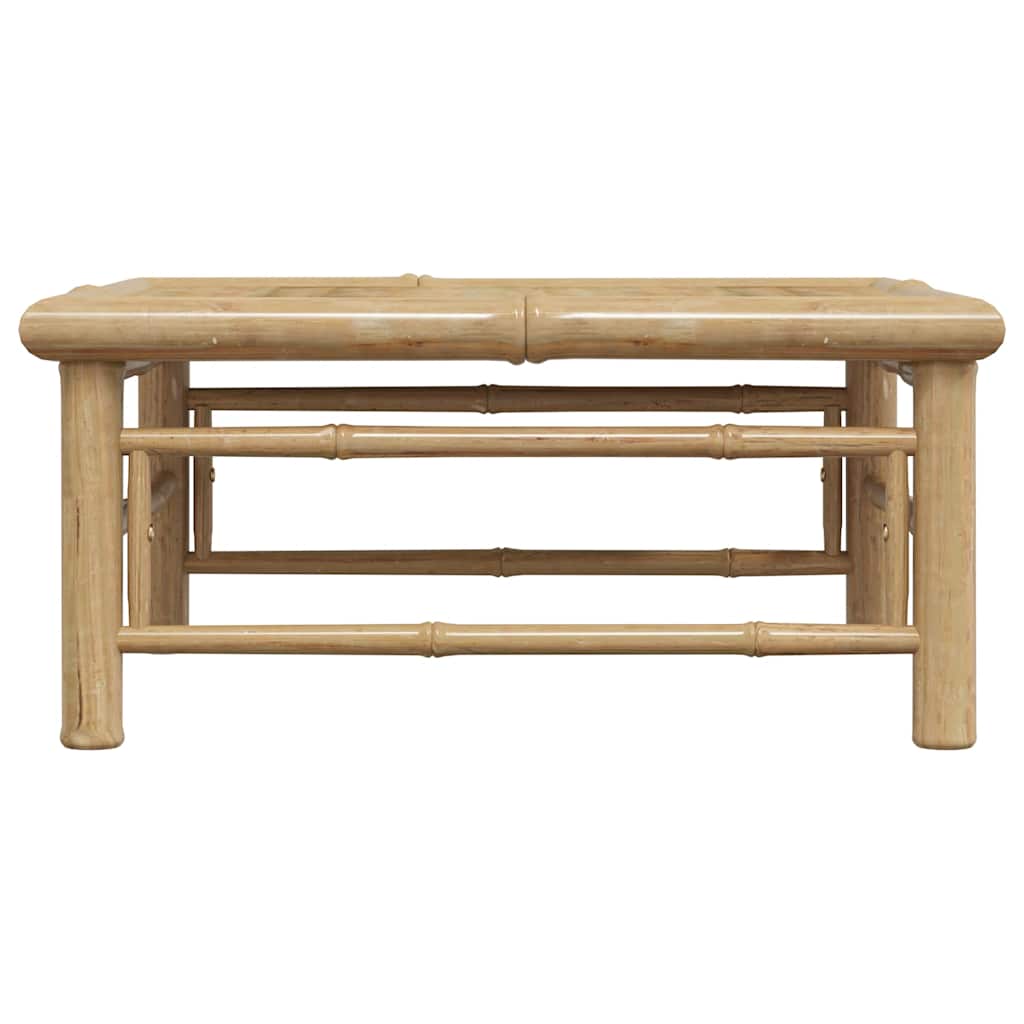 3-tlg. Garten-Lounge-Set mit Kissen Bambus