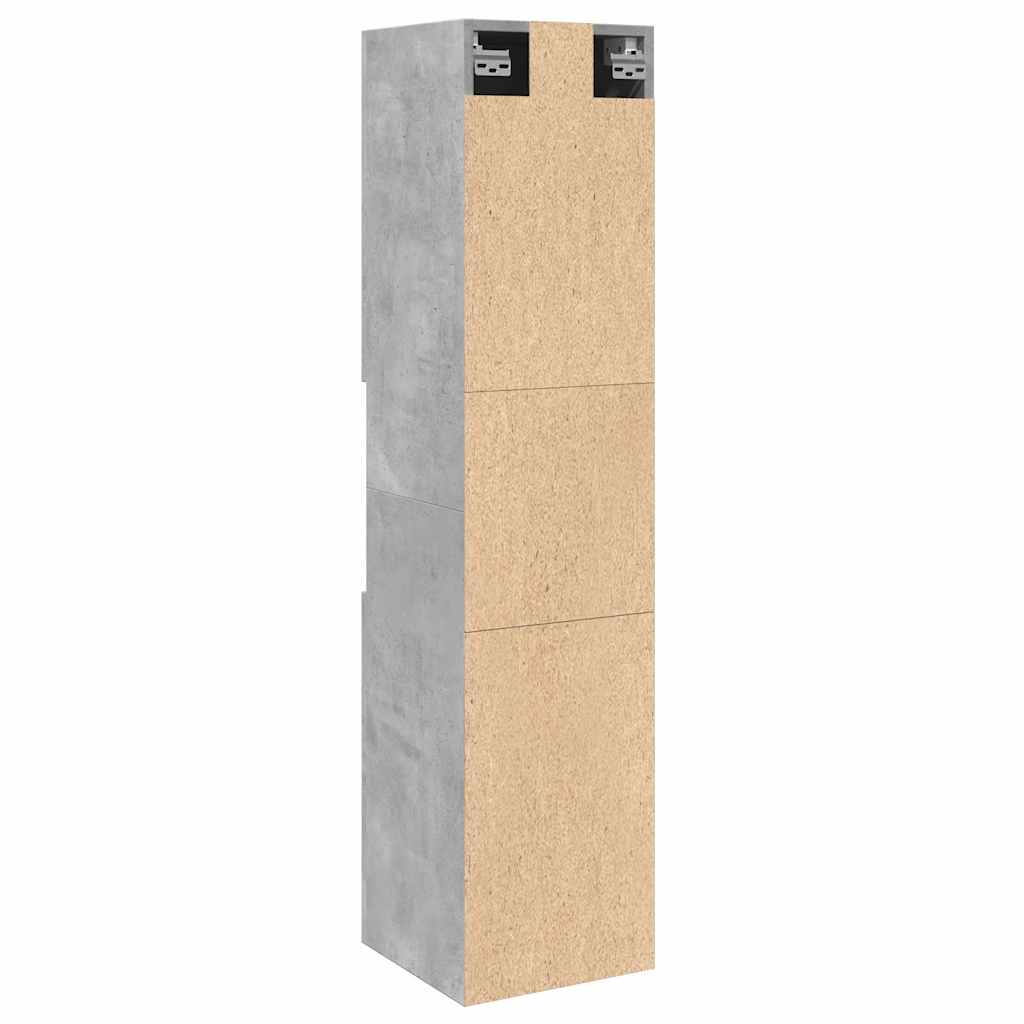 Badezimmerschrank Weiß 30x30x130 cm Holzwerkstoff