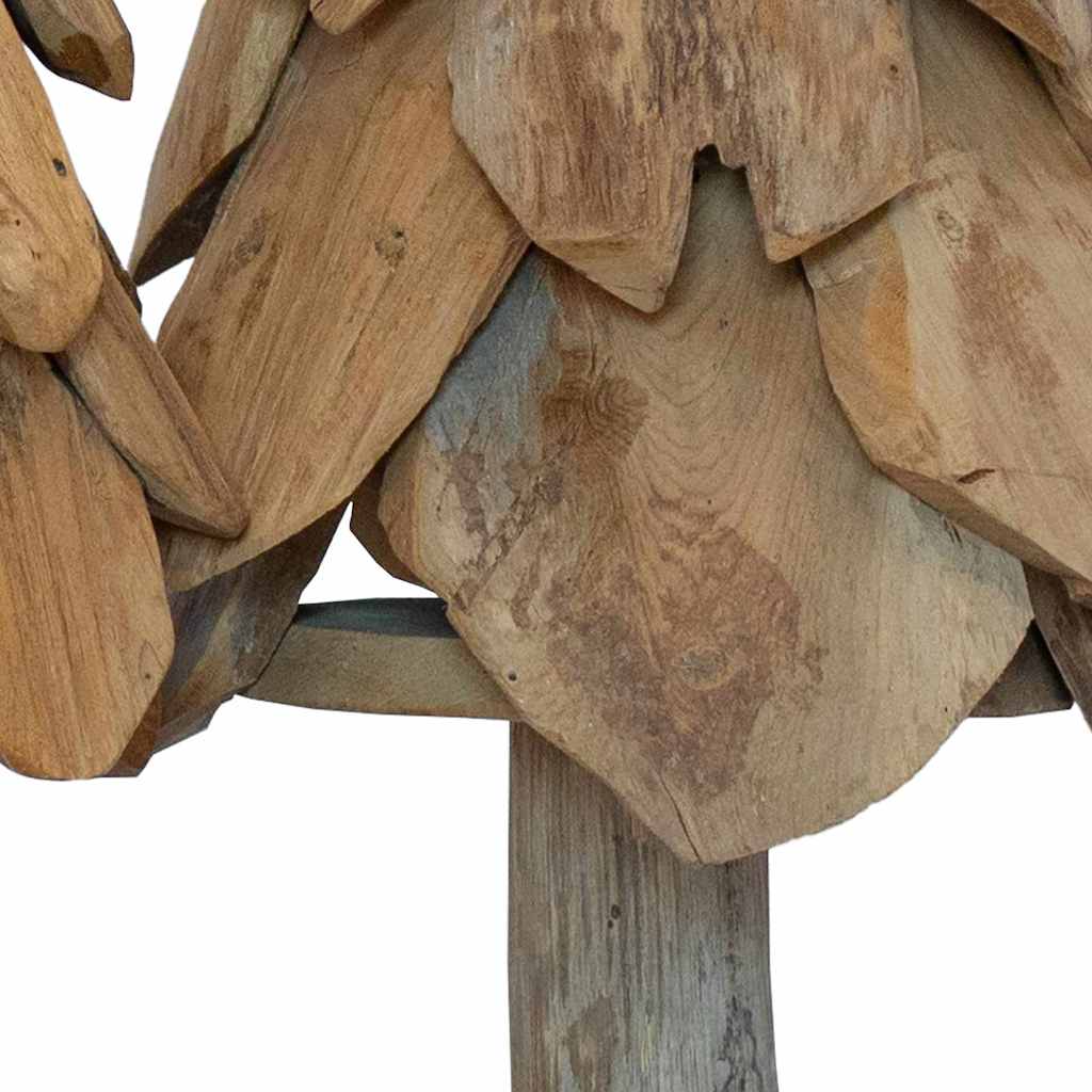 Weihnachtsbaum mit Ständer Braun 61 cm Massivholz Teak