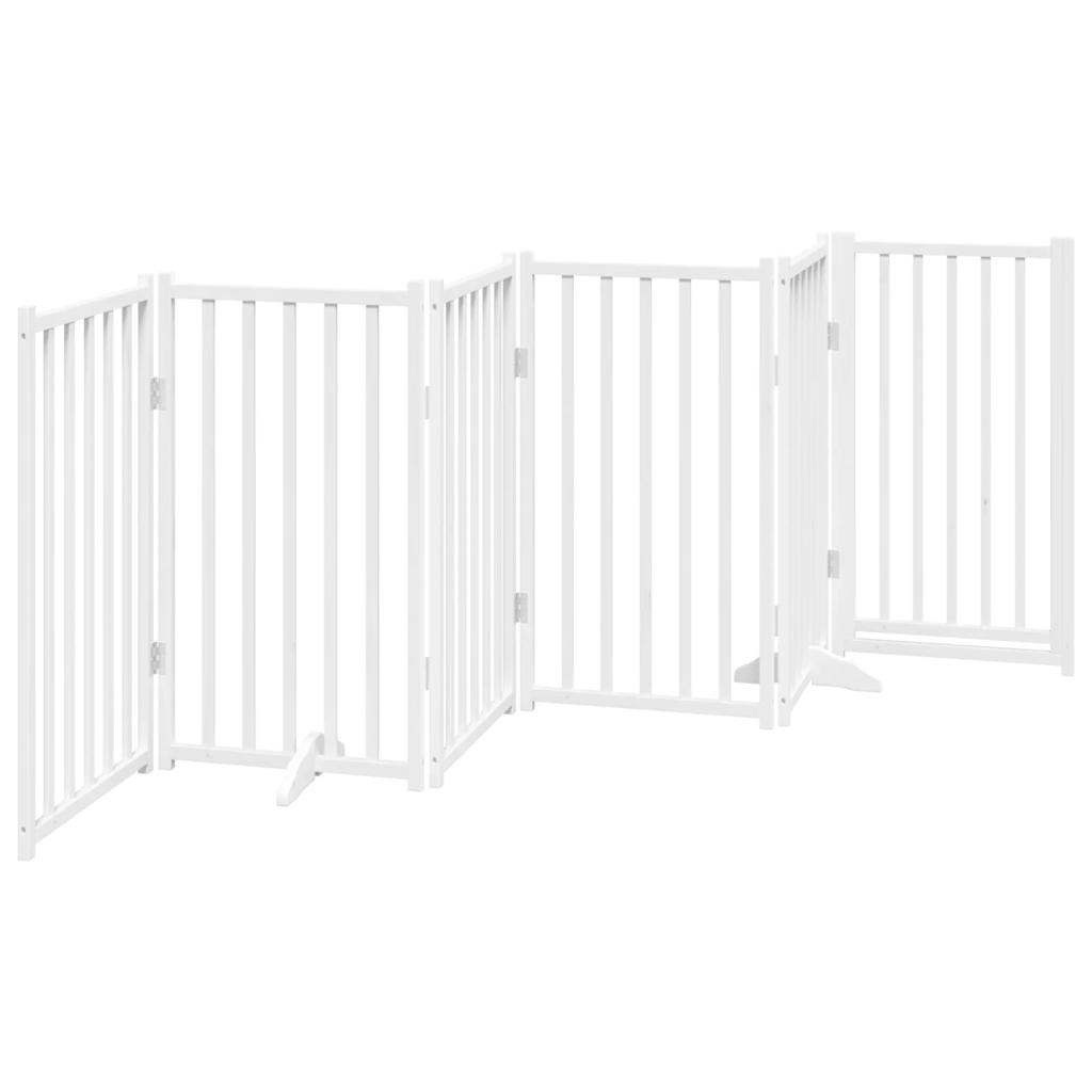 3-tlg. Hundetor Faltbar 150 cm Massivholz Tanne