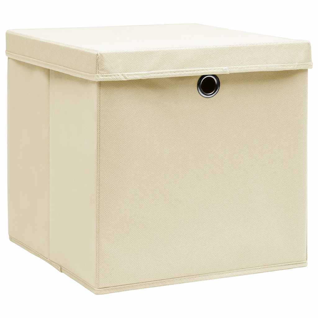 Aufbewahrungsboxen 4 Stk. Blau 32x32x32 cm Stoff