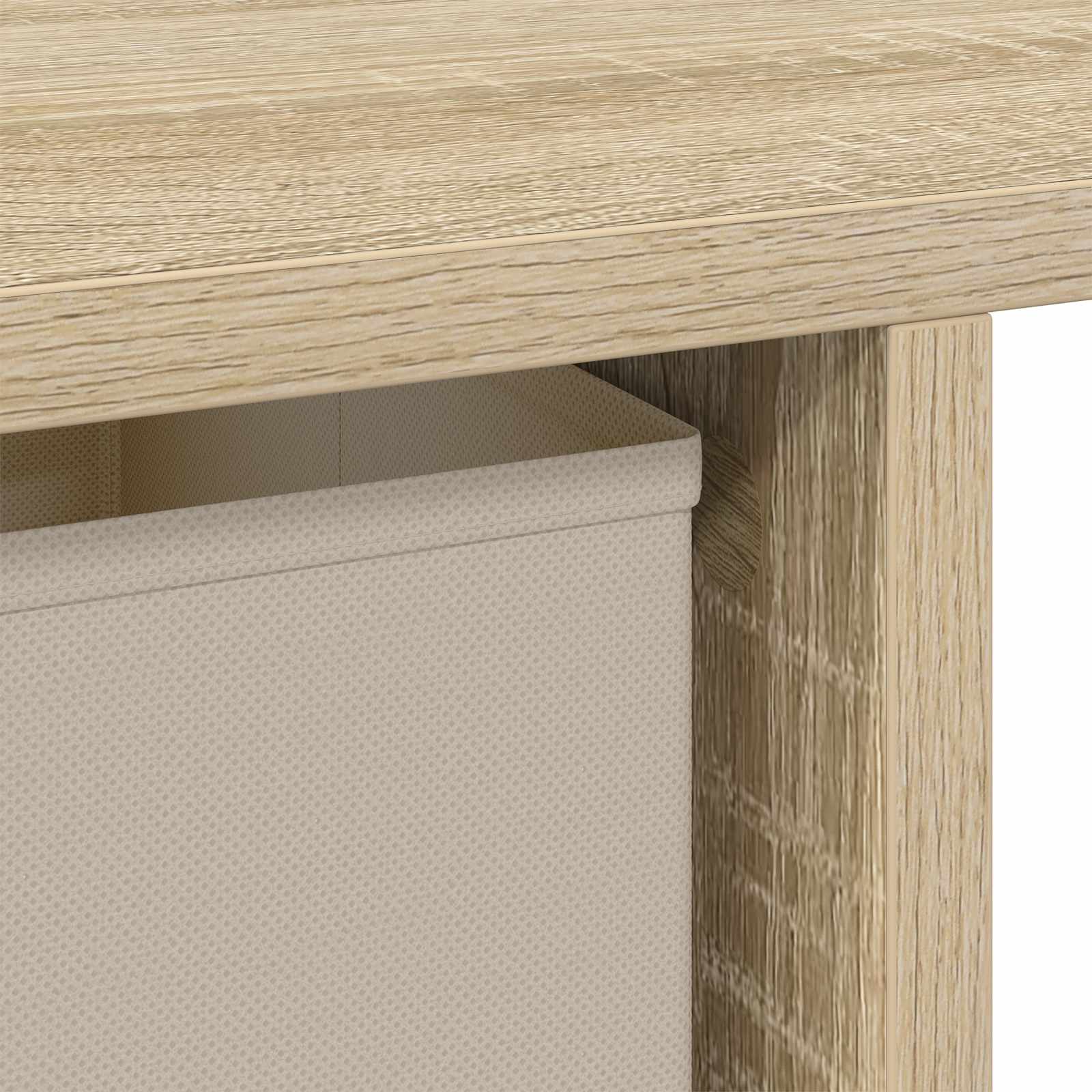 Schreibtisch mit Schubladen Weiß 100 x 40 x 75 cm Holzwerkstoff