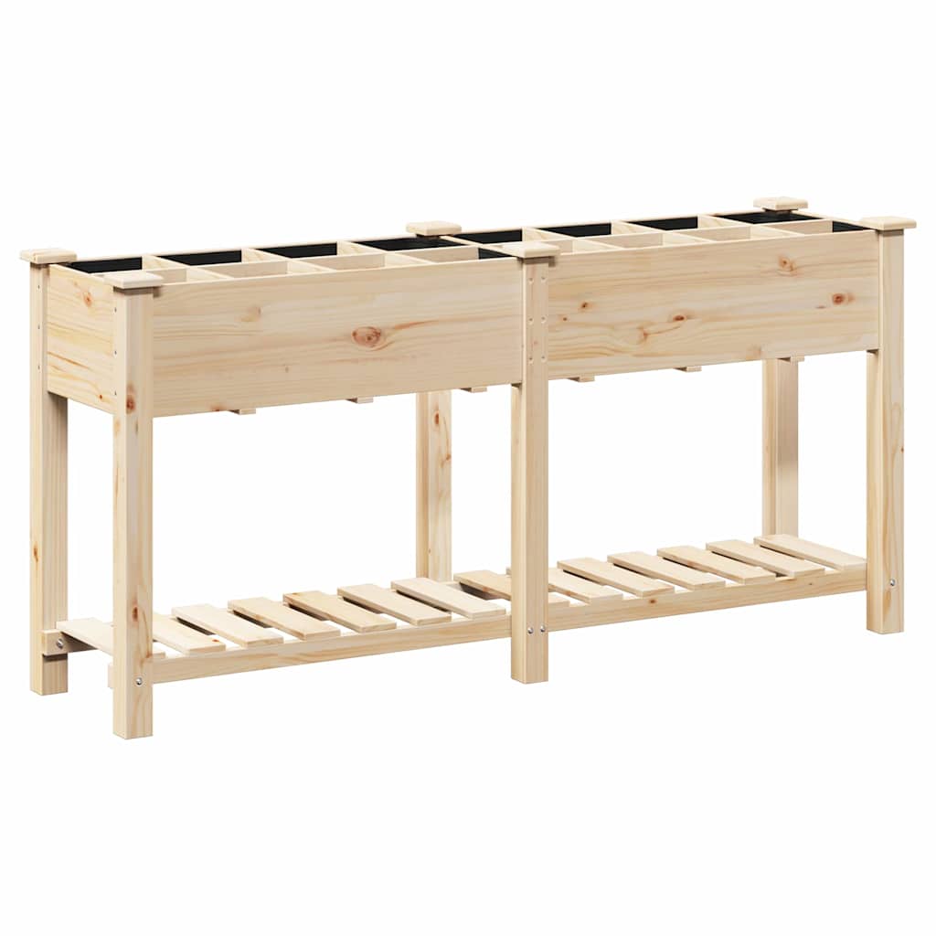 Garten-Pflanzgefäß mit Regal Beige 71 x 37 x 76,5 cm