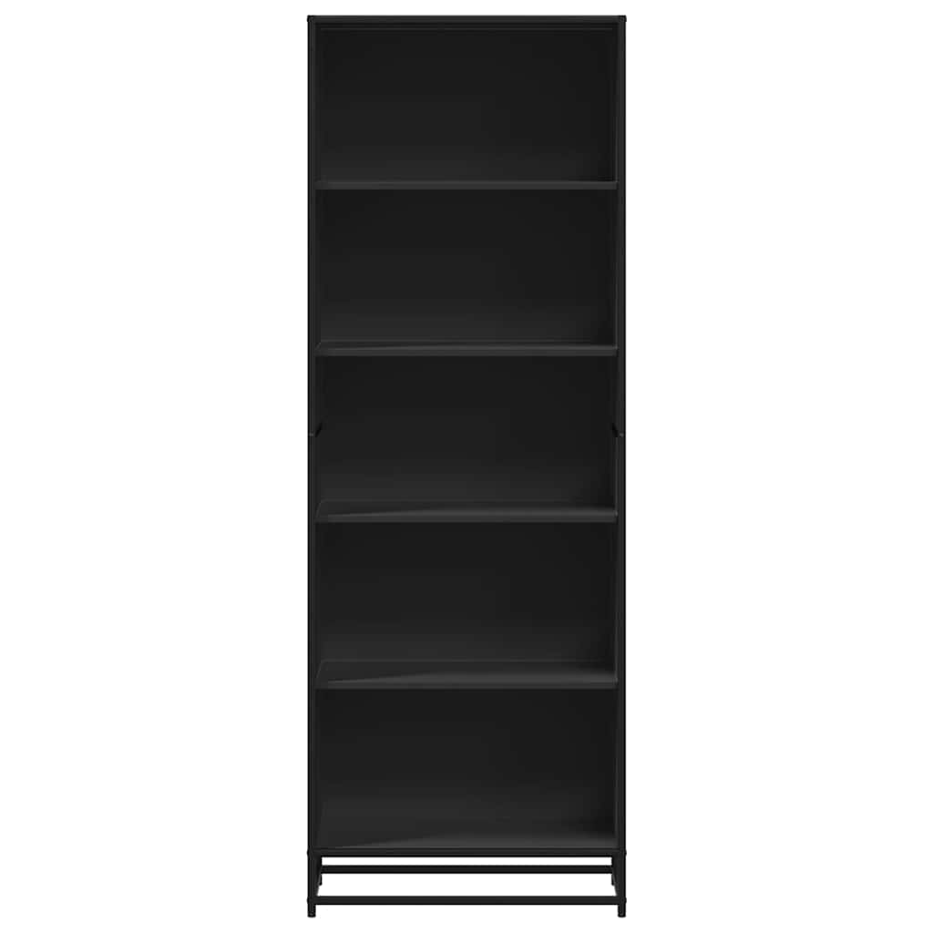 Bücherregal Schwarz 60x35x139 cm Holzwerkstoff
