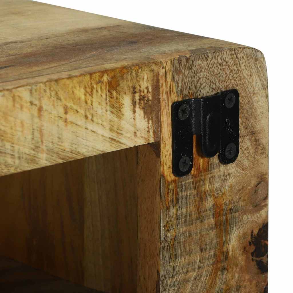 TV-Schränk mit Regal Braun 60 x 32 x 36 cm Massivholz Mango