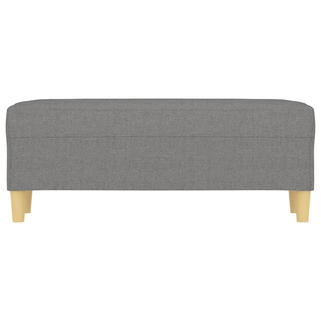 Sitzbank Hellgrau 70x35x41 cm Stoff
