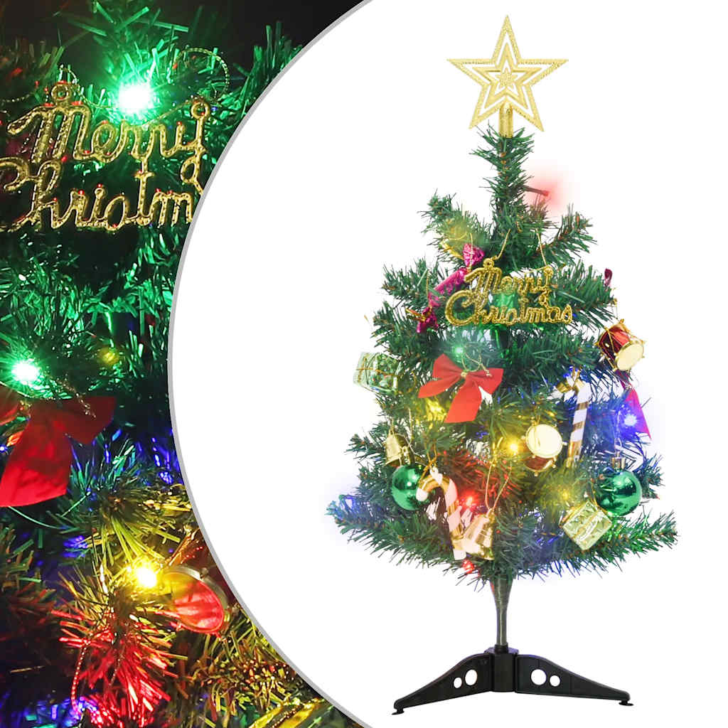 Künstlicher Mini-Weihnachtsbaum mit Beleuchtung 20 LEDs 45 cm
