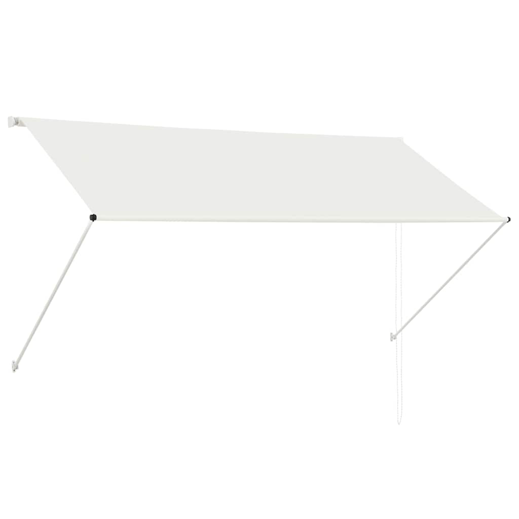 Einziehbare Markise 150×150 cm Blau und Weiß