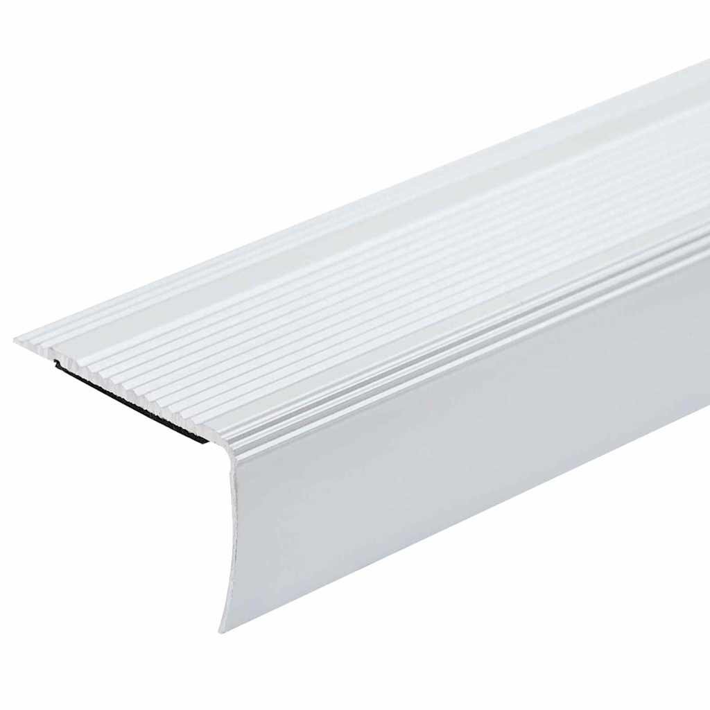 Treppenkantenprofile in L-Form 15 Stk. Aluminium 90 cm Silbern