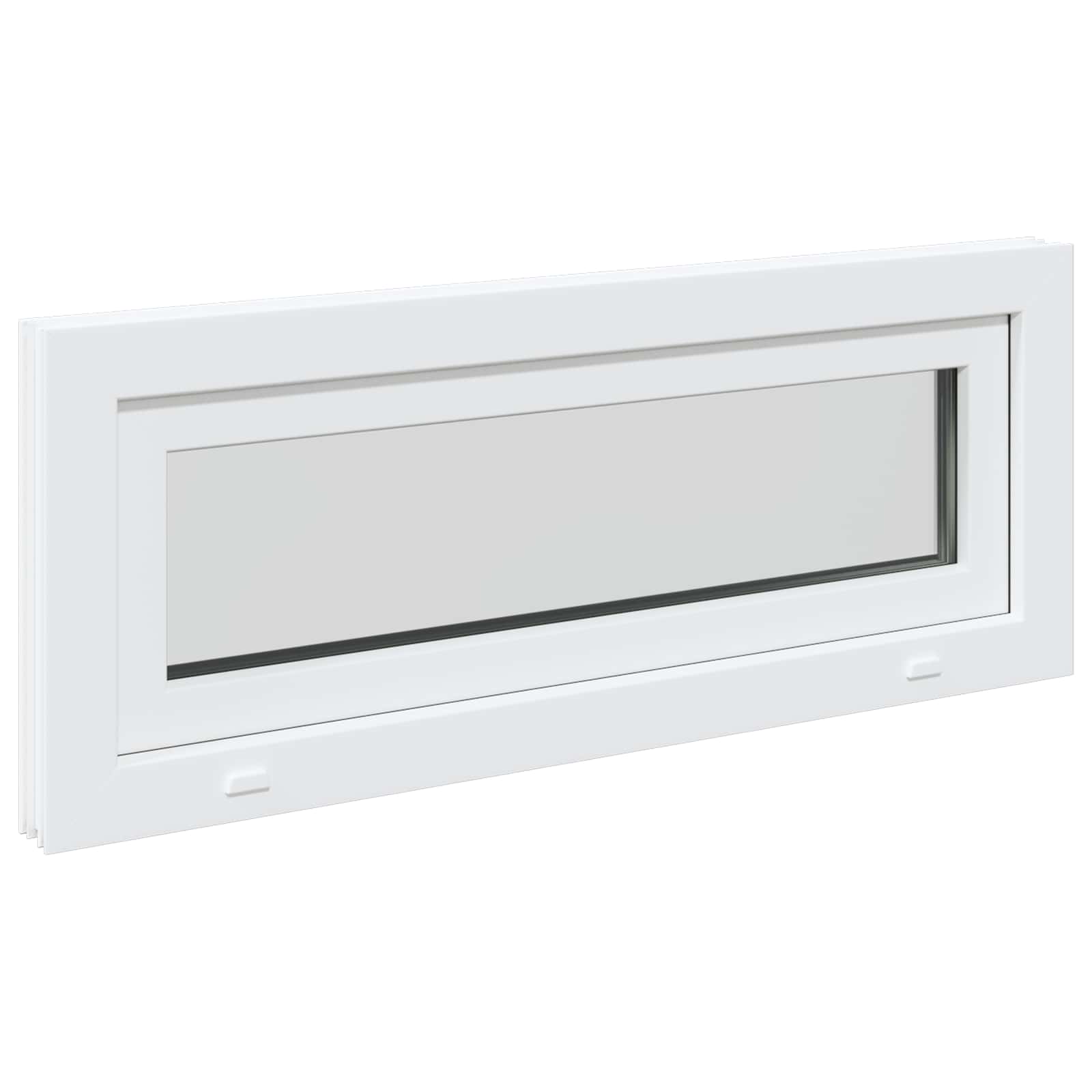 Kellerfenster RISOR 60 x 40 cm PVC und Glas Weiß