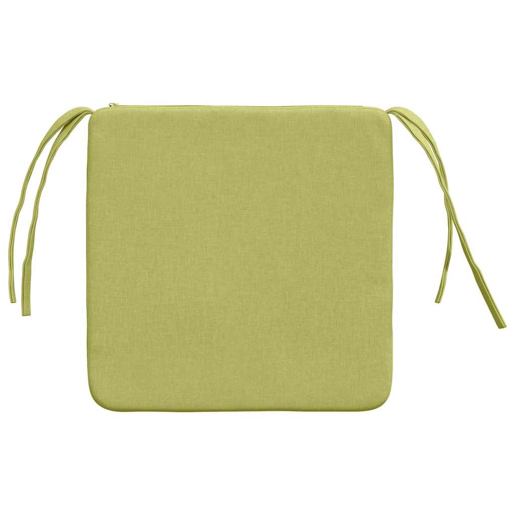 Sitzkissen 4 pcs Hellgrau 40 x 40 x 3 cm Stoff
