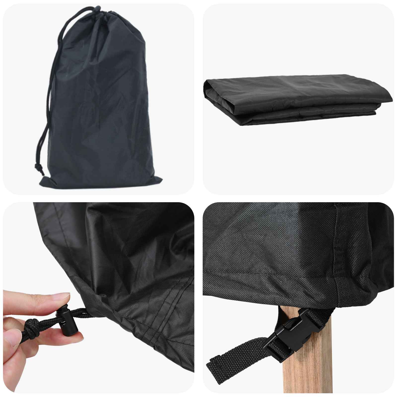 Möbelbezug Schwarz 60 x 60 x 45 cm 210D Oxford Stoff