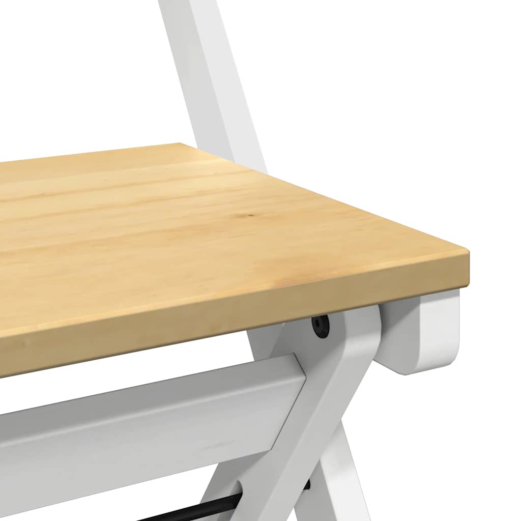 Esszimmerstühle Klappbar 4 Stk. Corona Wachsbraun Massivholz