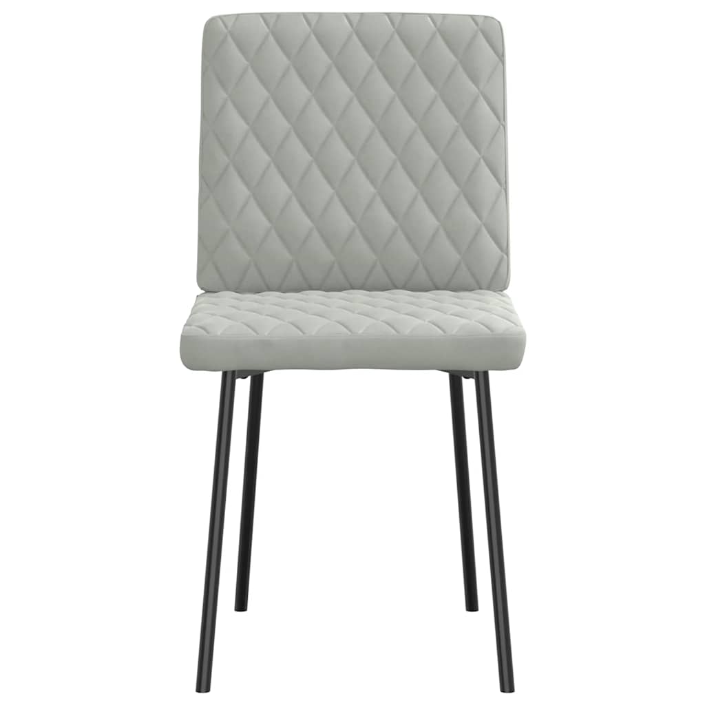 Esszimmerstühle 4 Stk. Creme Samt