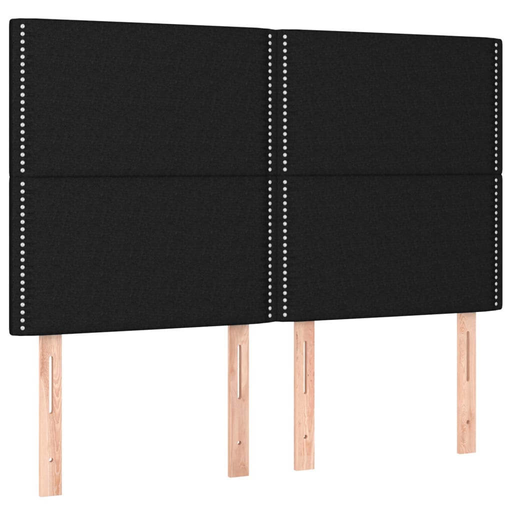 Kopfteil Dunkelgrau 80 x 5 x 118/128 cm Stoff