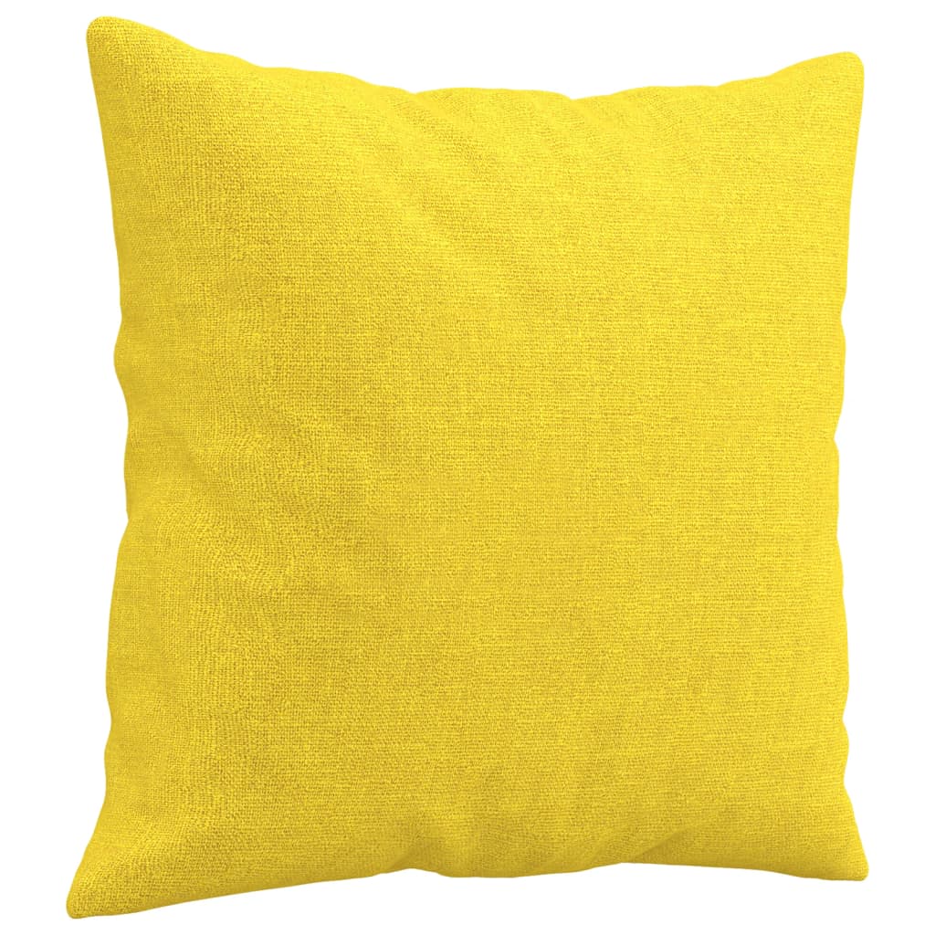 2-Sitzer-Sofa mit Zierkissen Braun 120 cm Stoff