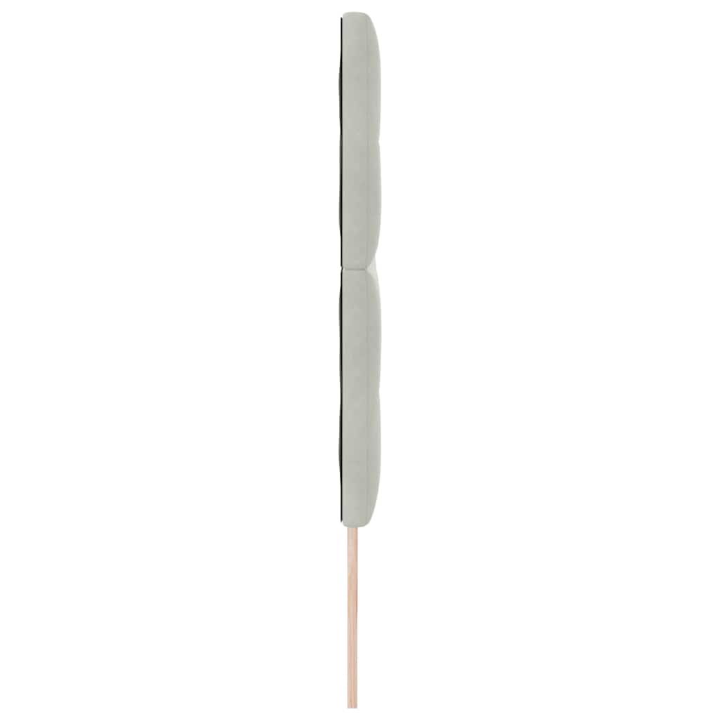 Kopfteil Hellgrau 80 cm Samt
