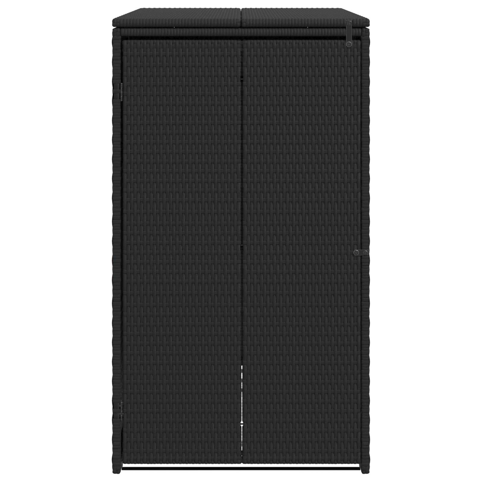 Mülltonnenbox Schwarz 65 x 80 x 115 cm Polyethylen