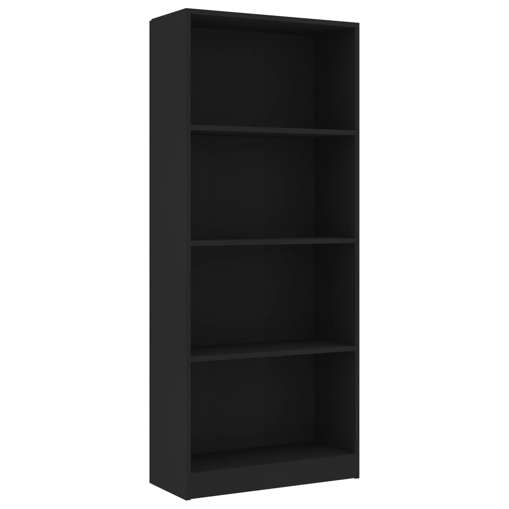 Bücherregal 3 Fächer Weiß 40x24x109 cm Holzwerkstoff