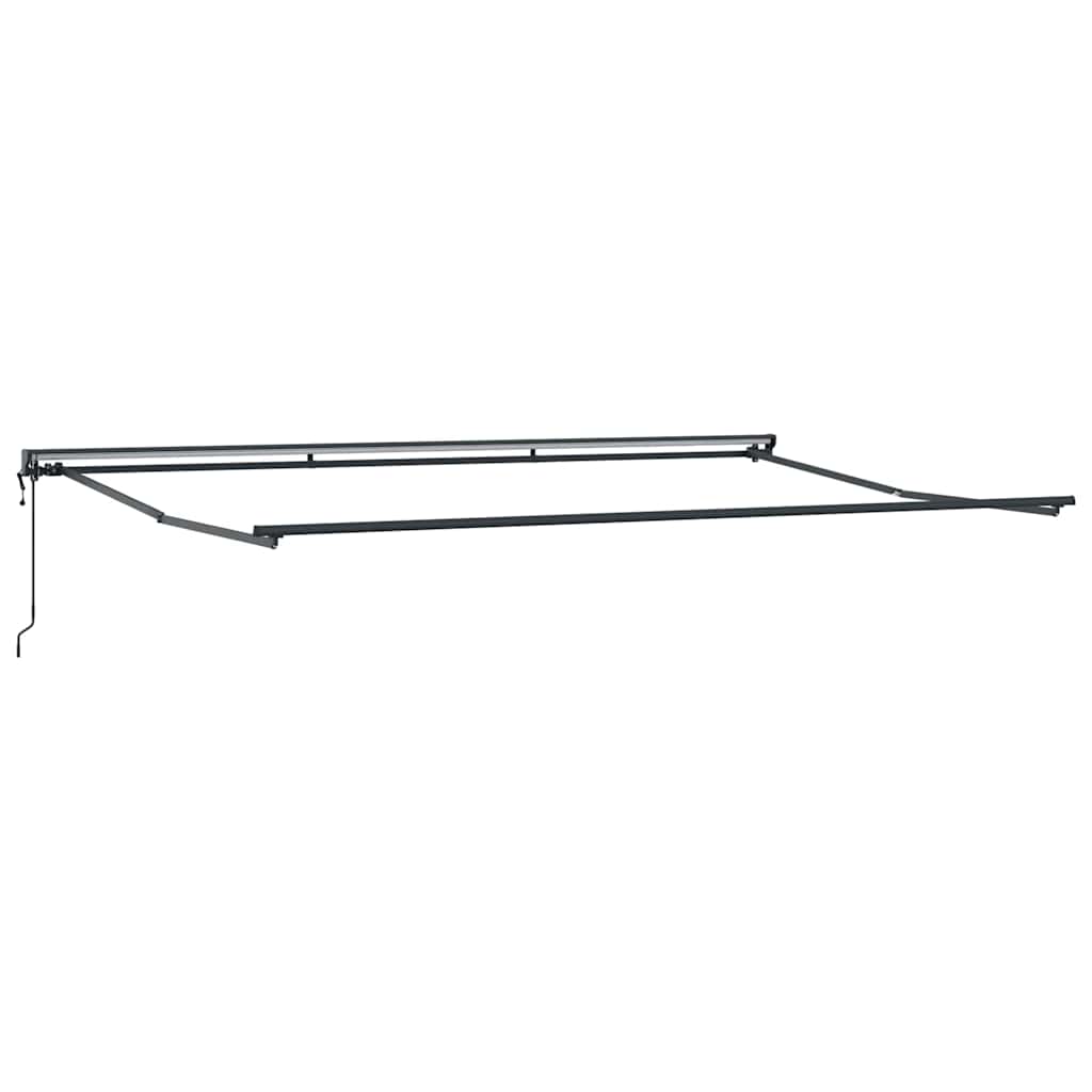 Markisenrahmen Verstellbar Weiß 2,5 x 2 m Stahl