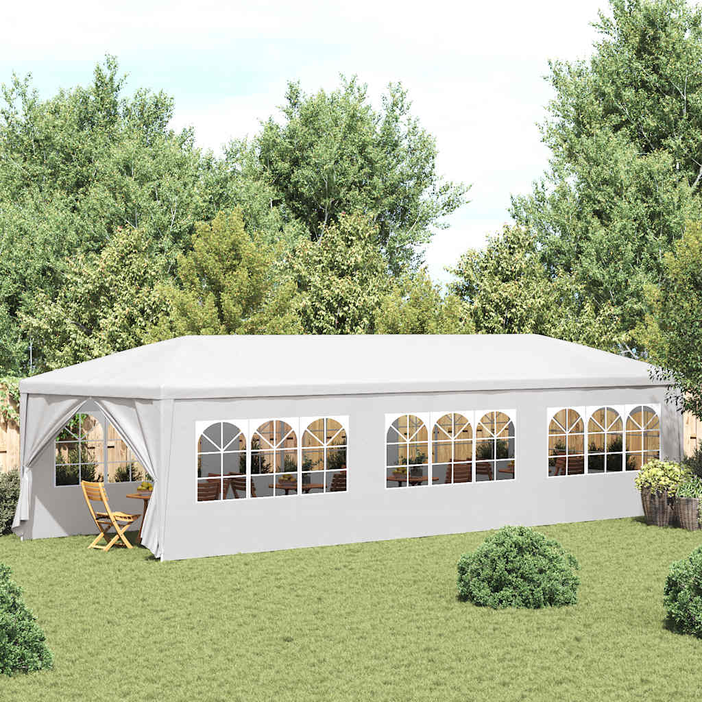 Party-Zelt 400 x 300 x 255 cm Rot PE und Stahl