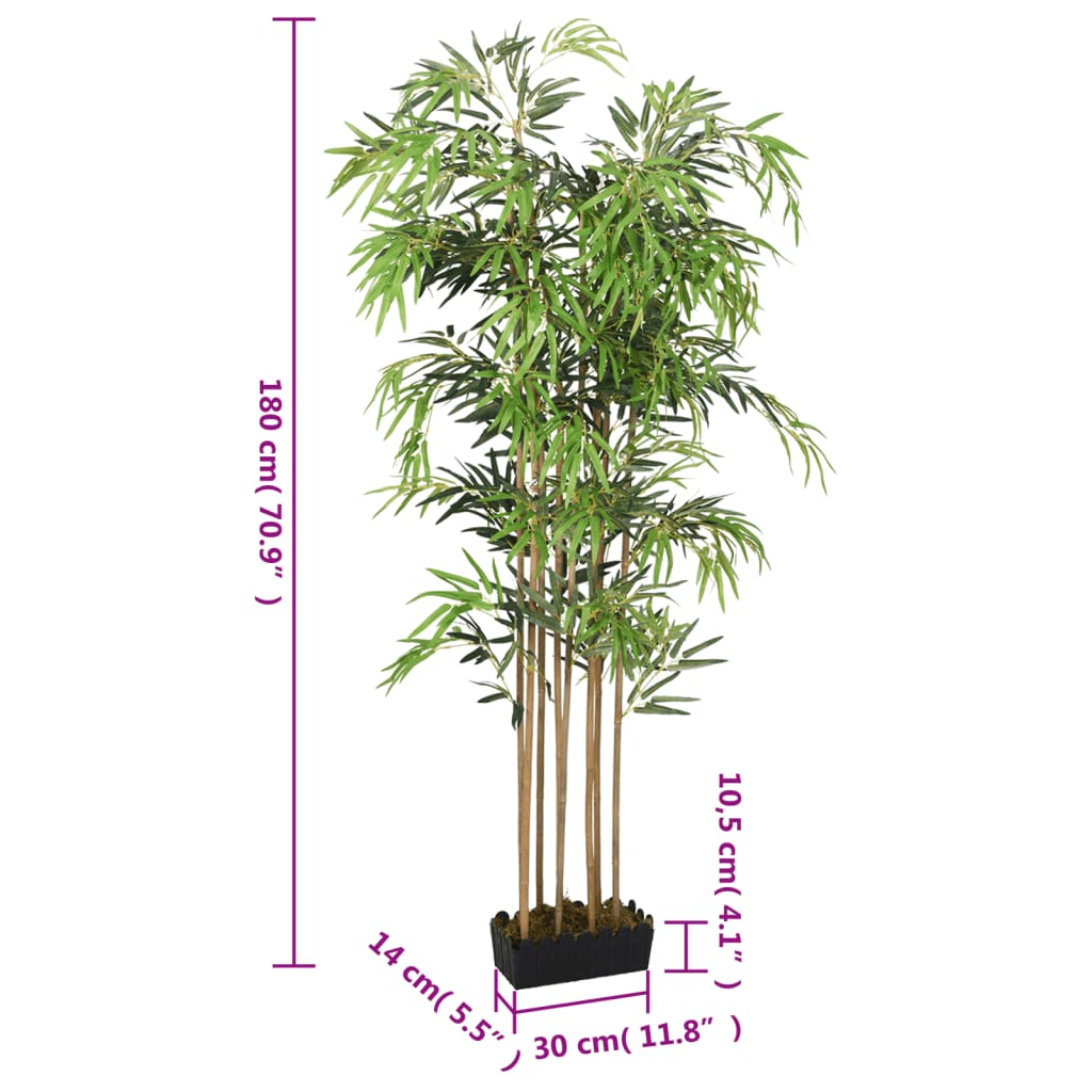 Bambusbaum Künstlich 500 Blätter 80 cm Grün
