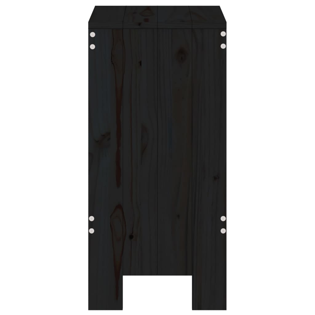 Gartenhocker 2 Stk. Weiß 40x36x45 cm Massivholz Kiefer