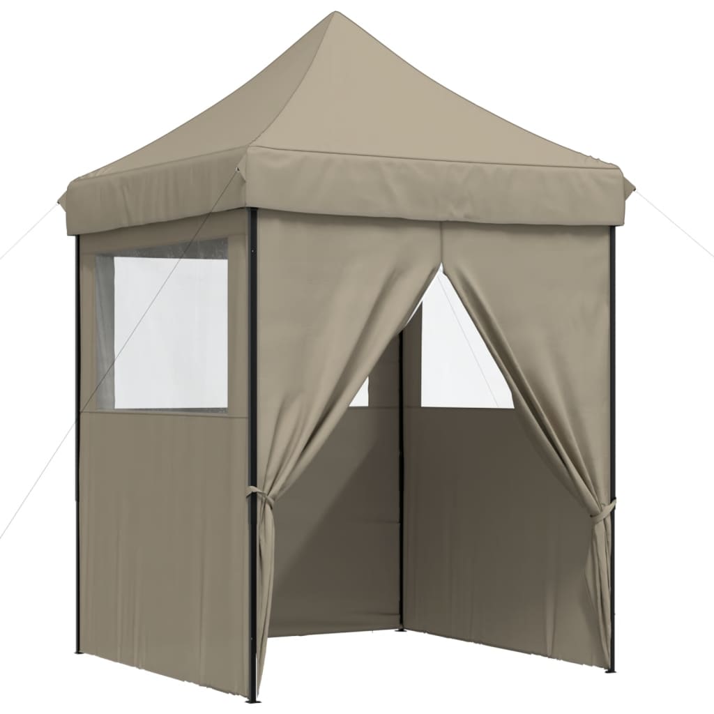 Partyzelt Faltbar Pop-Up Schwarz 200x200x306 cm