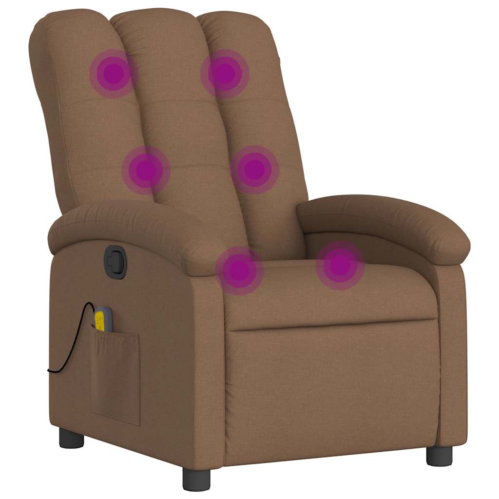 Relaxsessel Elektrisch Hellgrau Stoff