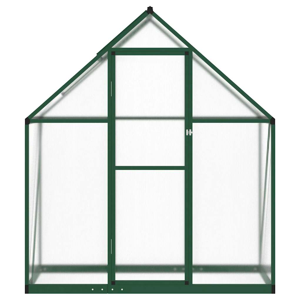 Gewächshaus mit Fundamentrahmen Silbern 169x114x202 cm Alu