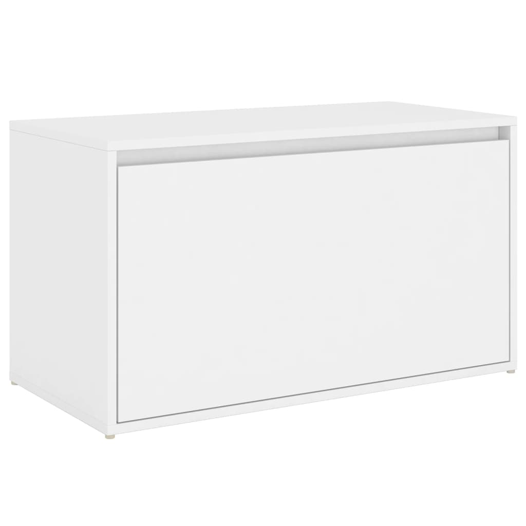 Flurbank 80x40x45 cm Weiß Holzwerkstoff