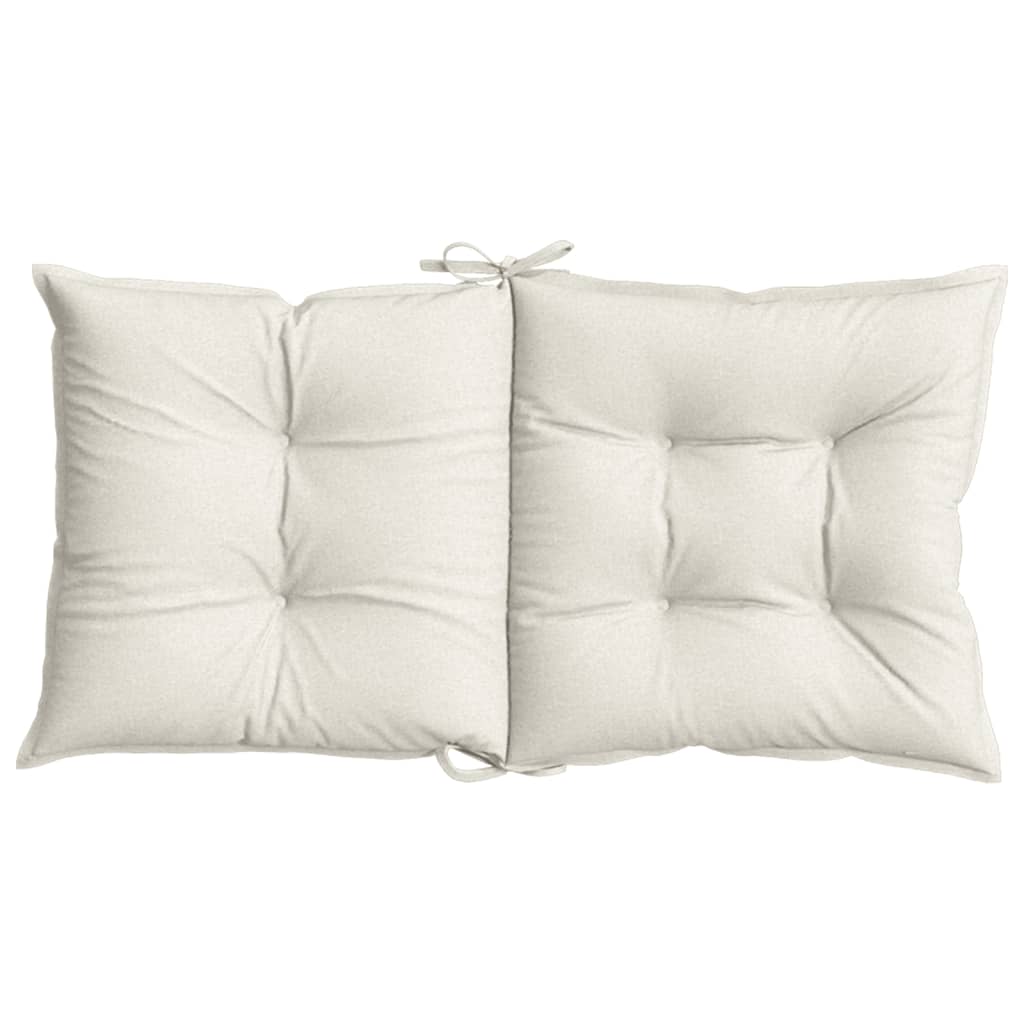 Niedriglehner-Auflagen 2 Stk Melange Anthrazit 100x50x7cm Stoff