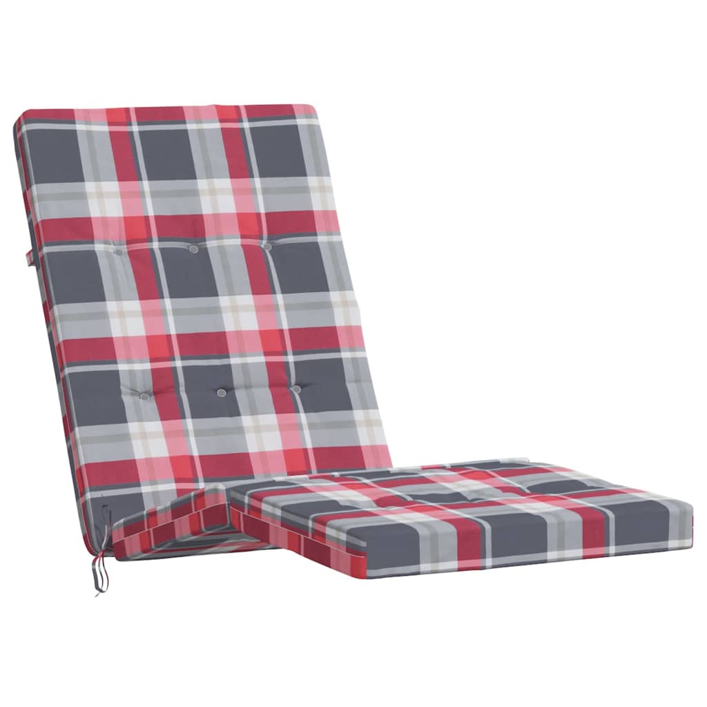 Liegestuhl-Auflagen 2 Stk. Creme Oxford-Gewebe