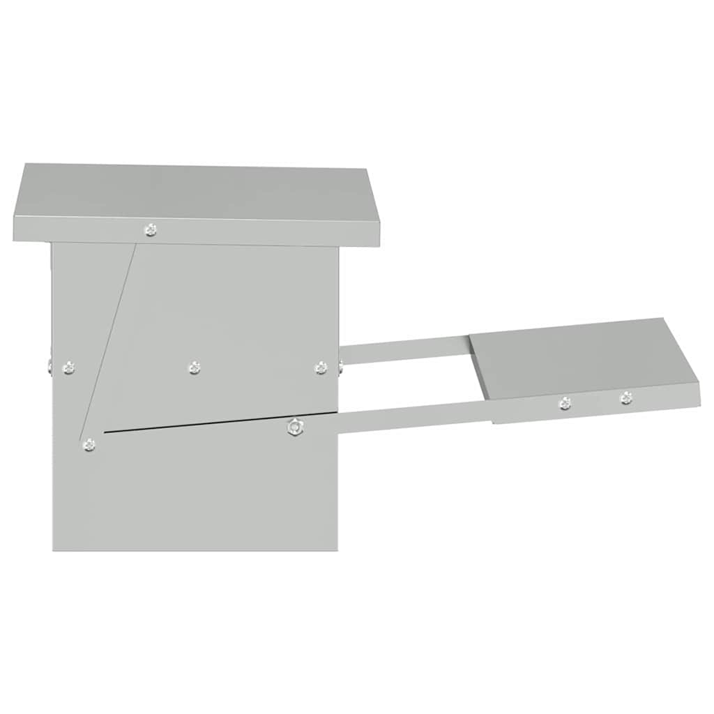 Hühnertretfeeder Schwarz 48,5 x 39,5 x 19 cm