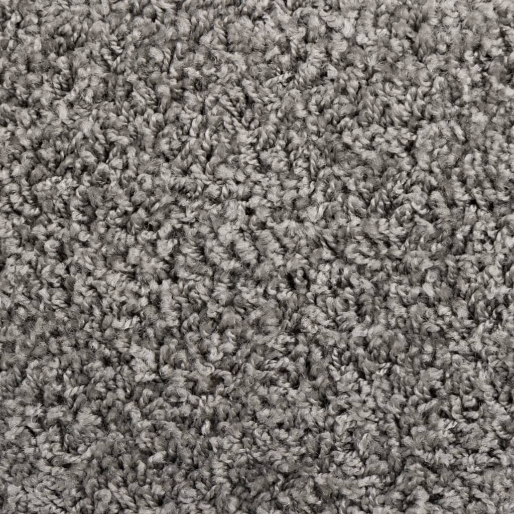Stufenmatten 15 Stk. 56x17x3 cm Grau Halbrund