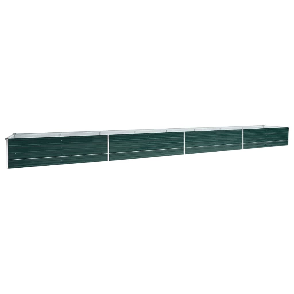 Garten-Hochbeet Verzinkter Stahl 240x80x77 cm Grün