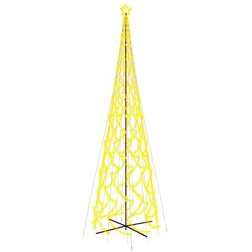 LED-Weihnachtsbaum Kegelform Kaltweiß 1400 LEDs 160x500 cm
