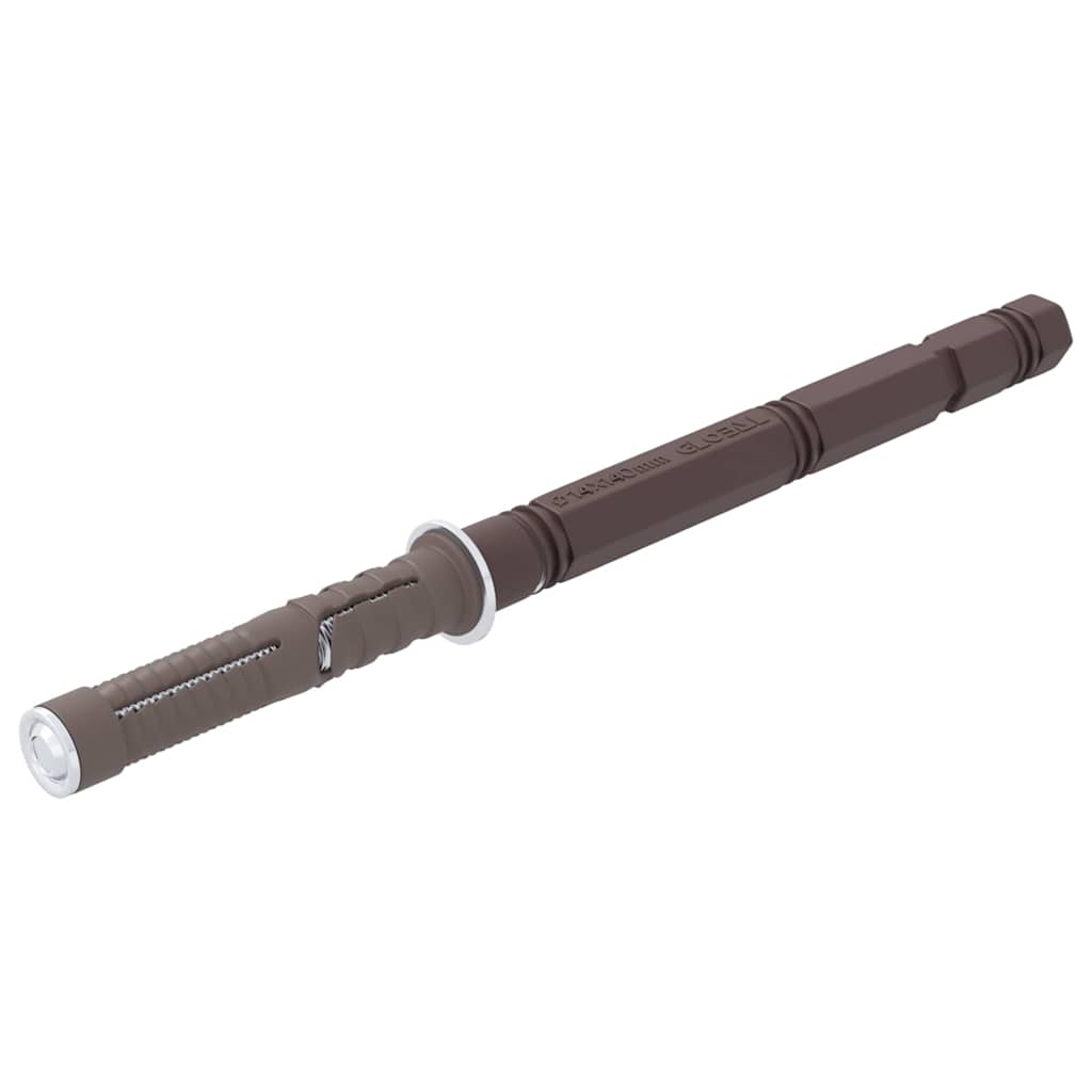 Schwebende Regalträger 12 pcs Beige Ø10 x 170 mm Stahl