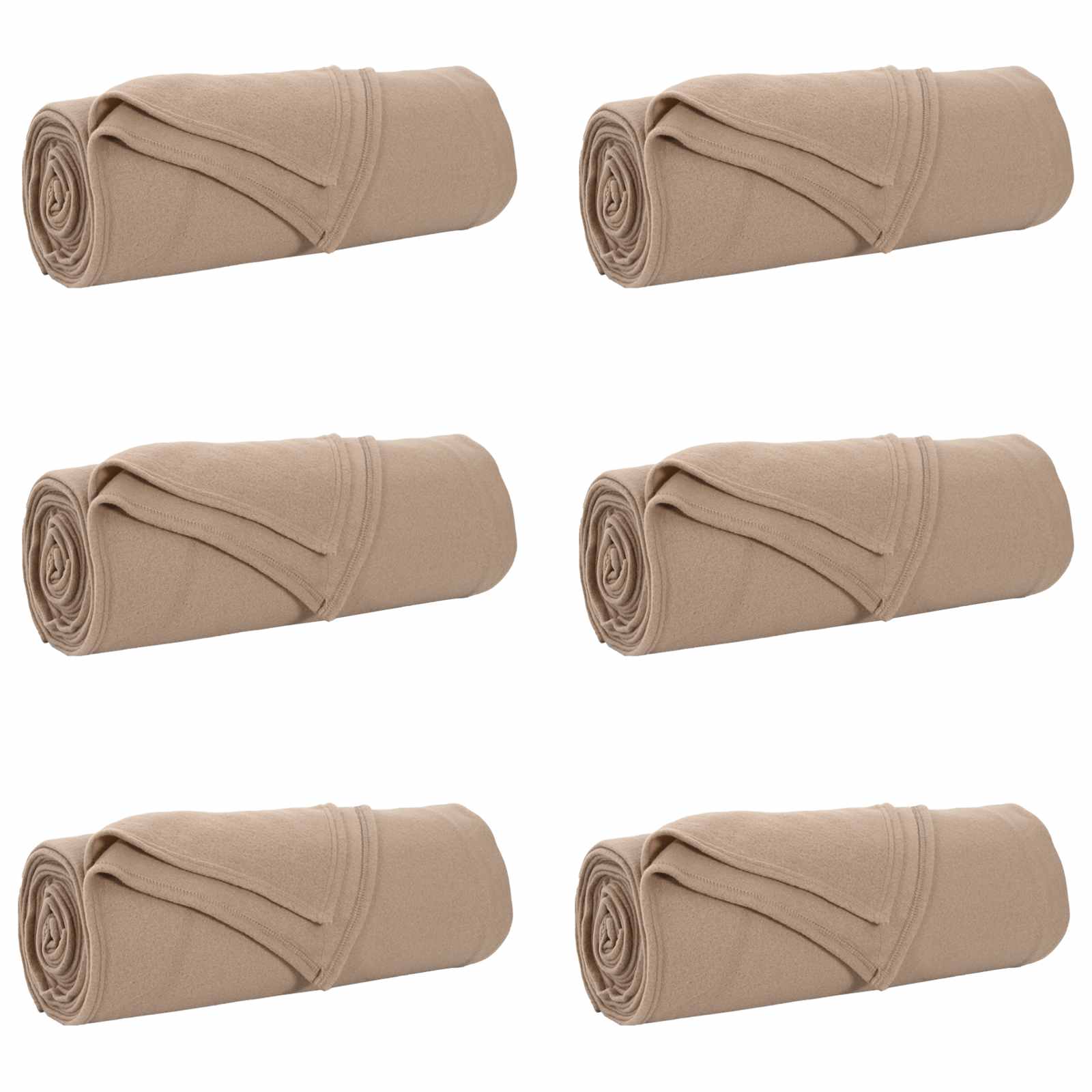 Überwurfdecke Creme 210 x 140 cm Fleece