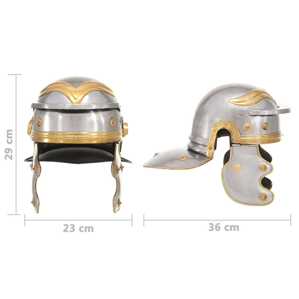 Preußische Pickelhaube Antik Replik für LARP Schwarz Stahl